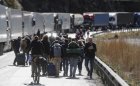 Руски бежанци от мобилизацията на границата с Грузия