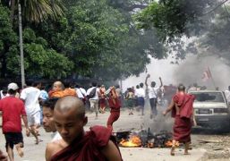 Будисткият протест срещу режима в Бирма даде жертви