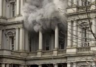 Пожар в Белия дом вдигна на крак огнеборци и полиция 