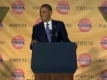 Паднала емблема прекъсна слово на Барак Обама