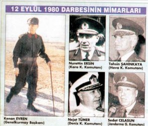 Ръководителите на военния преврат от 1980-та на съдебната скамейка