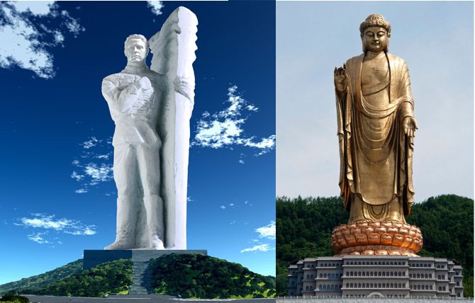 133-метров Левски да бие китайски Буда за най-висока статуя в света