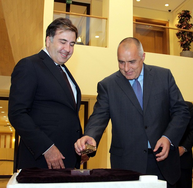 В Грузия Борисов се срещна и с президента Михаил Саакашвили 
