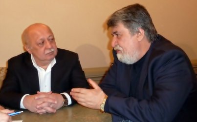 Михаил Швидкой и българският министър на културата Вежди Рашидов