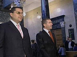 Марио Николов с адвоката си Менко Менков.