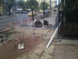 Нов паваж сменя здрави плочки на софийската улица ”Раковски”