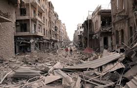 Разрушения в сирийския град Алепо