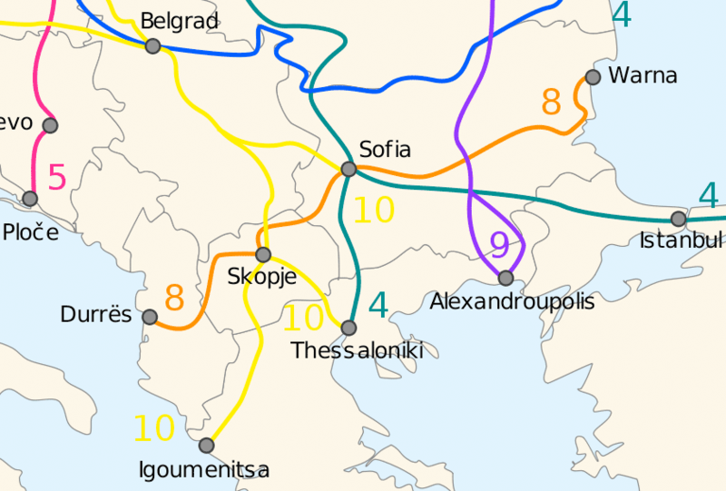 Пътните еврокоридори през Балканите