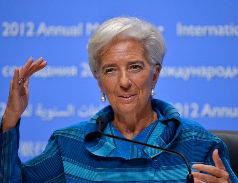 Директорът на МВФ Кристин Лагард