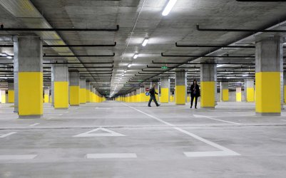 При метростанцията "Интер Експо" също има буферен паркинг, сн. БГНЕС