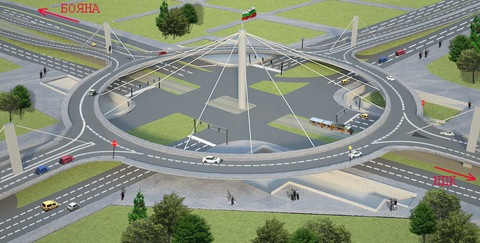 Така ще изглежда кръстовището между бул."България" и бул."Гешов" след изграждането на второто ниво
