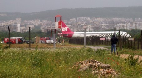 Авариралият самолет край Варна, сн. БГНЕС