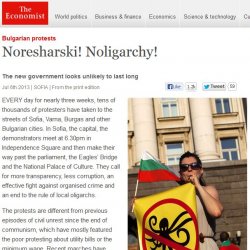 "Икономист" за България: "Не на Орешарски! Не на олигархията"