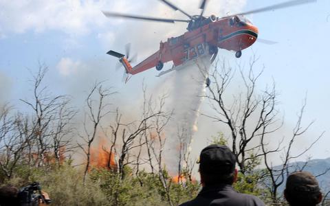 Бедствено положение заради пожар в Централна Гърция