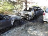 Три автомобила изгоряха в Благоевград