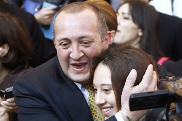 Маргвелашвили ликува с дъщеря си