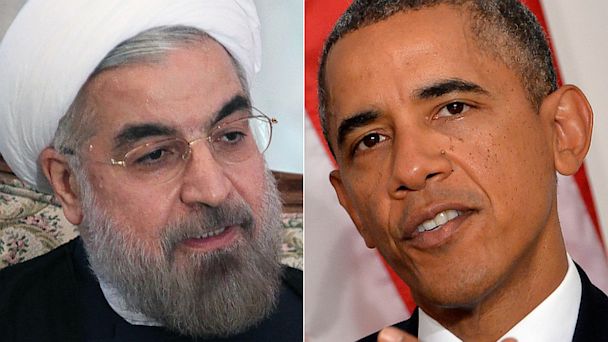 Новият ирански президент  Хасан Рохани и Барак Обама