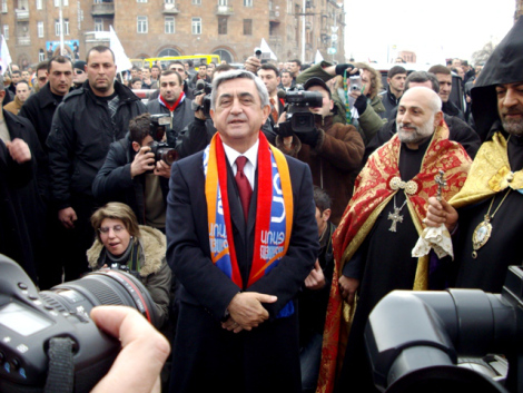 Президентът на Армения Серж Саркисян
