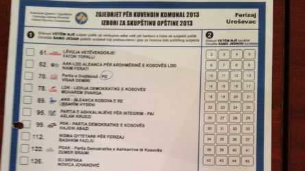 Кандидат-депутатите ще са само номера в новата бюлетина тип "Косово"