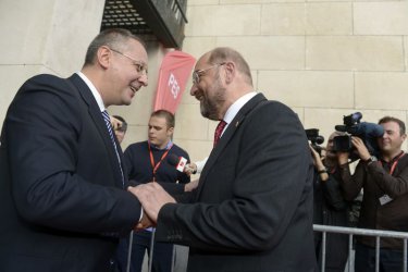 Сергей Станишев и Мартин Шулц.