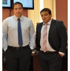 Кирил Джабаров (вляво) и Робърт Димитров от "Глобал Маркетс". Снимка: "Правен свят"