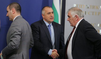 Цветан Цветанов, Бойко Борисов и Ваньо Танов през 2012 година