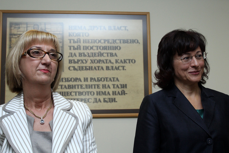 Таня Райковска (вляво) и Павлина Панова във ВСС. Сн.: БГНЕС