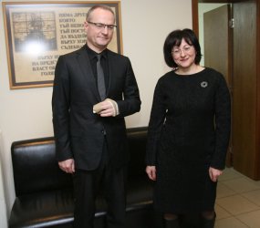 Лозан Панов и Павлина Панова преди избора, снимка БГНЕС