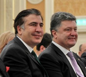 Михаил Саакашвили и Петро Порошенко