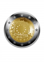 ЕЦБ пуска възпоменателна евро монета за 30-годишнината на флага на ЕС
