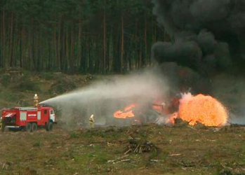 Хеликоптер се разби по време на военно авиошоу в Русия, пилотът загина