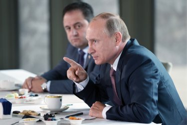 Путин по време на заседанието в Ялта