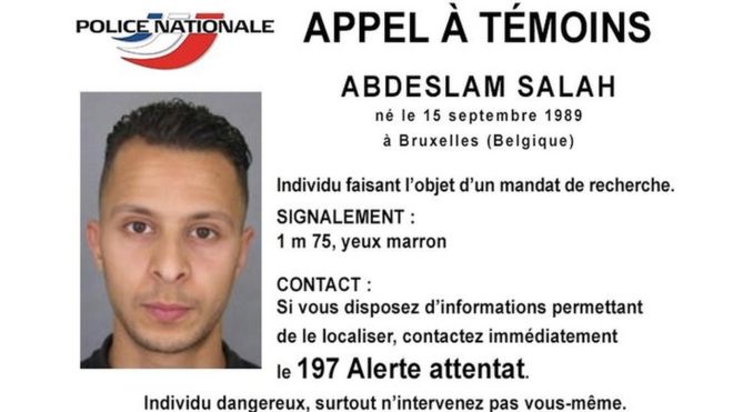 Френската полиция пусна снимка на издирван за атентатите в Париж