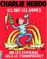 "Шарли ебдо" с карикатура против атентаторите от Париж