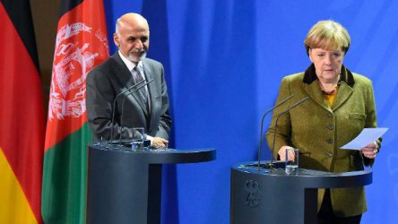 Меркел и афганистанския президент Ашраф Гани