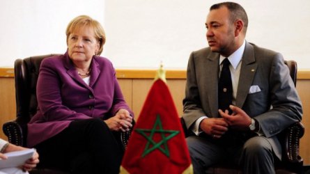 Ангела Меркел и кралят на Мароко Мохамед Шести