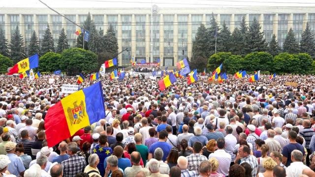 Протест в Молдова.