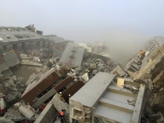 Опустошително земетресение с жертви и стотици ранени в Тайван