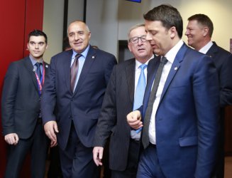 Министър-председателят Бойко Борисов е в Брюксел, където участва в срещата на високо равнище на ЕС във връзка със споразумението с Турция. Снимка: БГНЕС/МС
