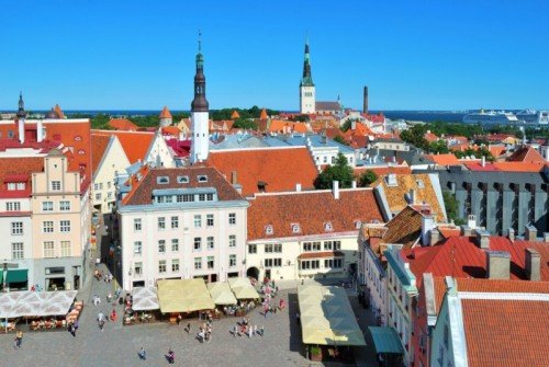 Изглед от естонската столица Талин