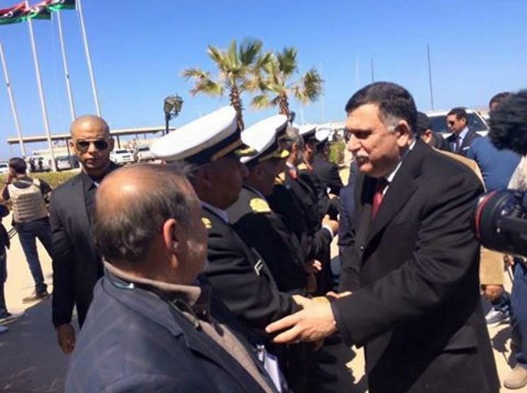 Премиерът на либийското правителство на националното единство, създадено под егидата на ООН, Файез ал Сарадж.