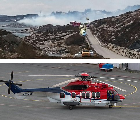Хеликоптер на "Статойл" с 13 души на борда се разби в Норвегия