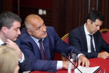 Борисов по време на дискусията за контрабандата с цигари, сн. БГНЕС