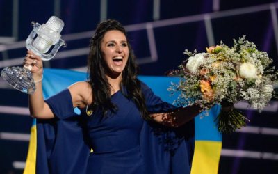 Ликуващата Джамала на финала на Евровизия 2016