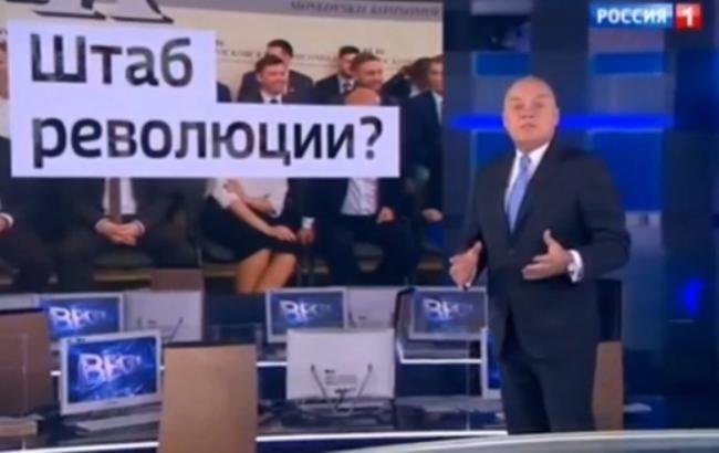 Пропагандист на Кремъл "върна" в ефир Крим на Украйна