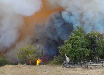 Хеликоптери гасят голям пожар в горите край Ардино