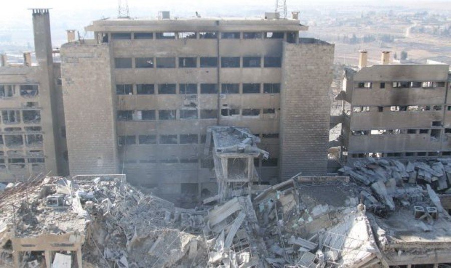Танков снаряд удари сградата на ООН в Алепо