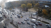 Автобус от градския транспорт се запали до Орлов мост в София