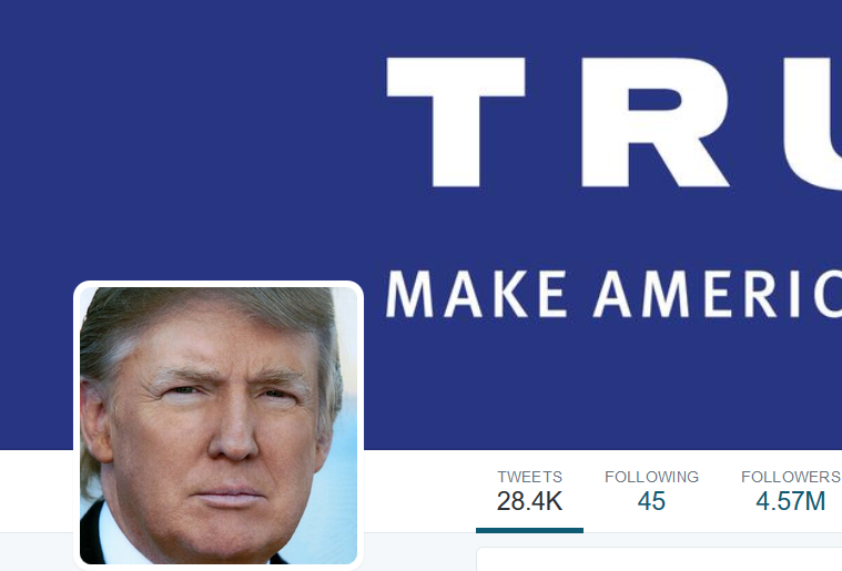 Туитър профилът на Тръмп
