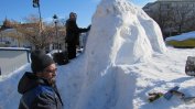 Снежни човеци и мамут превзеха центъра на Русе
